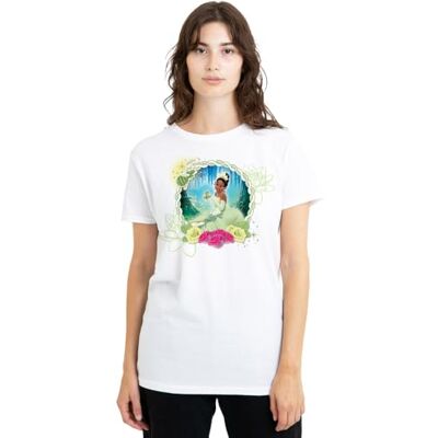 Princess dam Floral Bayou Beauty with Tiana Ladies, vit t-shirt, vit, XXL, Vit, XXL Princess dam Floral Bayou Beauty with Tiana Ladies, vit t-shirt, vit, XXL, Vit, XXL