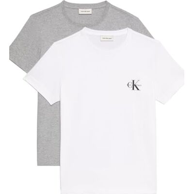 Calvin jeans dam A- logo CN 2-pack t-shirt LV047C905G t-shirts, grå (heroisk grå ljung), S, Grå (heroisk grå ljung), S Calvin jeans dam A- logo CN 2-pack t-shirt LV047C905G t-shirts, grå (heroisk grå ljung), S, Grå (heroisk grå ljung), S