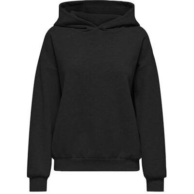 ONLY Onlscarlett L/S Hood Ub SWT, svart, S ONLY Onlscarlett L/S Hood Ub SWT, svart, S