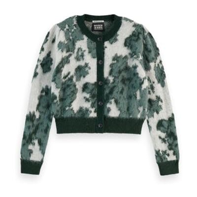 Scotch & Soda Jacquard Crew Neck Cardigan, Nieuw Blossom Jacquard 073, XL Scotch & Soda Jacquard Crew Neck Cardigan, Nieuw Blossom Jacquard 073, XL