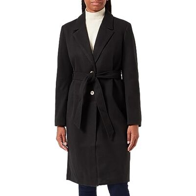 PIECES Dam Pcnasha Ls Coat Noos kappa, svart, M PIECES Dam Pcnasha Ls Coat Noos kappa, svart, M