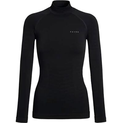 FALKE dam Baslager Ovandel Maximum Warm High Neck W L/s Sh funktionellt garn snabbtorkande 1 del, Svart Black 3000 Trend, XS FALKE dam Baslager Ovandel Maximum Warm High Neck W L/s Sh funktionellt garn snabbtorkande 1 del, Svart Black 3000 Trend, XS