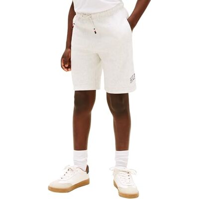 Tommy Hilfiger pojke Hilfiger Varisty Wide Sweatshort KB0KB10244 shorts, grå (ljusgrå ljung), 12 år Tommy Hilfiger pojke Hilfiger Varisty Wide Sweatshort KB0KB10244 shorts, grå (ljusgrå ljung), 12 år