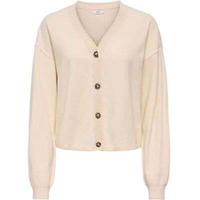 JDY amore Life L/S Vn Roll Edge Cardi KNT, Whitecap grå, M JDY amore Life L/S Vn Roll Edge Cardi KNT, Whitecap grå, M