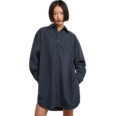 G-STAR RAW 8721136008785 Oversized vävd klänning ls wmn, Flerfärgad (India Ink Pinstripe D26979-e084-h579), M G-STAR RAW 8721136008785 Oversized vävd klänning ls wmn, Flerfärgad (India Ink Pinstripe D26979-e084-h579), M