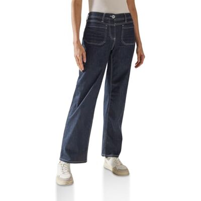 Cecil dam breda ben balanserade jeans, Skölj, 29W / 32L Cecil dam breda ben balanserade jeans, Skölj, 29W / 32L