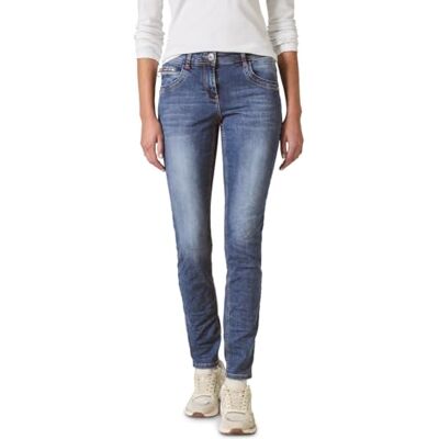 Cecil damjeans i avslappnad passform, Mid Blue Wash, 30W x 30L Cecil damjeans i avslappnad passform, Mid Blue Wash, 30W x 30L