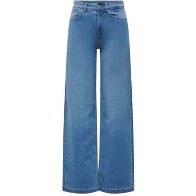 ONLY Onlmadison-Royal Hw Wide DNM, Mellanblå denim, XS / 30L ONLY Onlmadison-Royal Hw Wide DNM, Mellanblå denim, XS / 30L