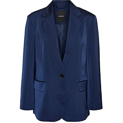 VERO MODA Dam VMAYOETROIAN LS Classic CE, Navy Blazer, 42, marinblå blazer, 42 VERO MODA Dam VMAYOETROIAN LS Classic CE, Navy Blazer, 42, marinblå blazer, 42