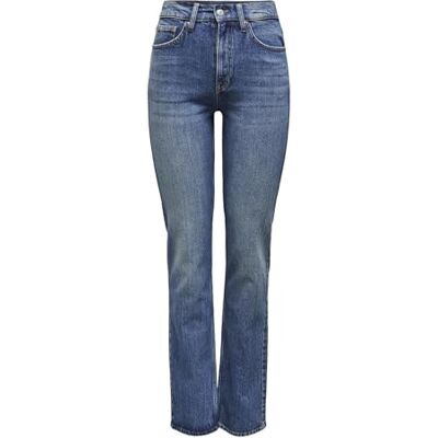 ONLY ONLWILLOW HW DB Rak DNM DOT, Mörkblå denim, 29W x 30L ONLY ONLWILLOW HW DB Rak DNM DOT, Mörkblå denim, 29W x 30L