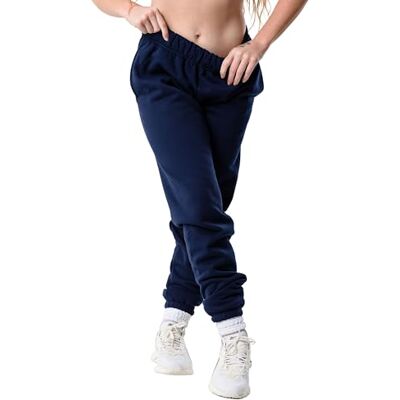 Kamo Fitness CozyTec High-Waisted Sweatpants for Women Baggy: Comfy Lounge Pants with Pockets Crafted from Soft Thick Fleece, Cuffed, Loose Fit, Tall Friendly Joggers for Fall (Dark Iris, XS) Kamo Fitness CozyTec High-Waisted Sweatpants for Women Baggy: Comfy Lounge Pants with Pockets Crafted from Soft Thick Fleece, Cuffed, Loose Fit, Tall Friendly Joggers for Fall (Dark Iris, XS)