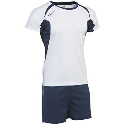 Asioka 69/12-set – kort ärm – unisex vuxna XXL vit, marinblå Asioka 69/12-set – kort ärm – unisex vuxna XXL vit, marinblå
