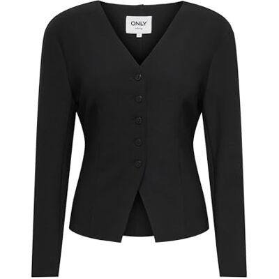 ONLY Onlclever Life L/S passform blazer TLR, svart, 40 kvinnor, svart, 38 ONLY Onlclever Life L/S passform blazer TLR, svart, 40 kvinnor, svart, 38