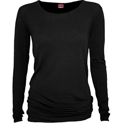 Spiral dam gotisk elegans-baggy topp svart långärmad, svart (svart 001), M Spiral dam gotisk elegans-baggy topp svart långärmad, svart (svart 001), M
