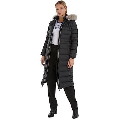 Tommy Hilfiger Dam dunrockar, svart (svart), XXS Tommy Hilfiger Dam dunrockar, svart (svart), XXS