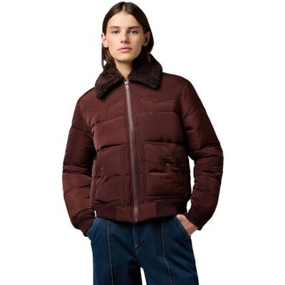 Wrangler Western Puffer Jacka Dam, Mahogny, XL Wrangler Western Puffer Jacka Dam, Mahogny, XL