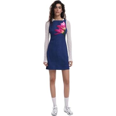 Desigual Vest_Genève, 5053 Denim Medium Wash, XS, Blå, XS Desigual Vest_Genève, 5053 Denim Medium Wash, XS, Blå, XS