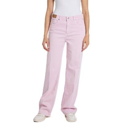 Replay Dam avslappnad passform raka ben jeans Melja, 066 Bubble Pink, 28W x 32L Replay Dam avslappnad passform raka ben jeans Melja, 066 Bubble Pink, 28W x 32L