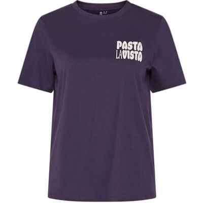 PIECES PCPUKKA SS Tryckt T-shirt BC, Söt druva/tryck: pasta Lavista, L PIECES PCPUKKA SS Tryckt T-shirt BC, Söt druva/tryck: pasta Lavista, L