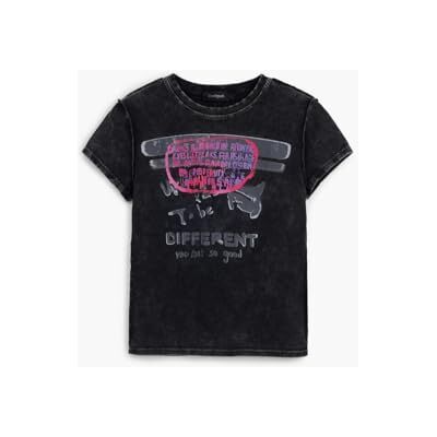 Desigual REPRIS_TS_Innocent, 2087 Castlerock, S, svart, S Desigual REPRIS_TS_Innocent, 2087 Castlerock, S, svart, S