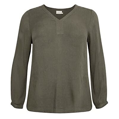 Kaffe Curve KCami LS blus, grape blad, 44 dam, Grape Leaf Kaffe Curve KCami LS blus, grape blad, 44 dam, Grape Leaf