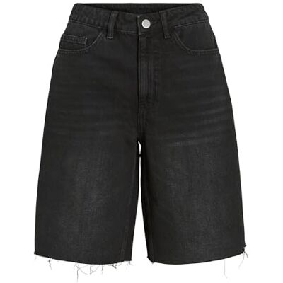 Vila Vicreek Hw Bermuda denim shorts, Svart denim, 38 Vila Vicreek Hw Bermuda denim shorts, Svart denim, 38