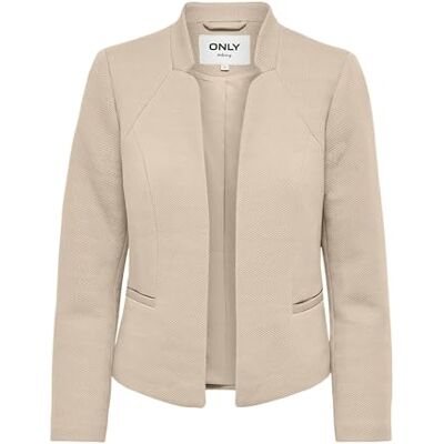 ONLY Onladdy-Linea L/S Short Blazer Tlr Noos, Humus, 46 ONLY Onladdy-Linea L/S Short Blazer Tlr Noos, Humus, 46