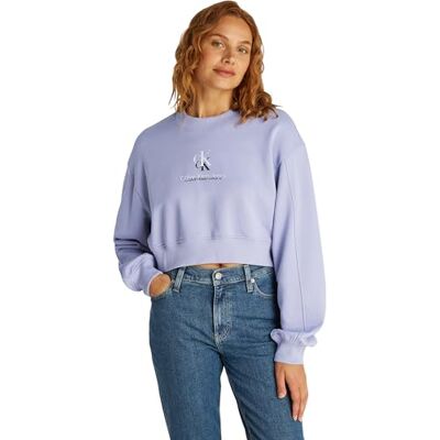 Calvin CK JEANS Dam SHADOW GRAPHIC CREWNECK J20J225544, lila (persisk violett), XL, Lila (persisk violett), XL Calvin CK JEANS Dam SHADOW GRAPHIC CREWNECK J20J225544, lila (persisk violett), XL, Lila (persisk violett), XL
