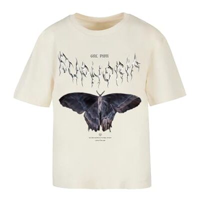 dam-t-shirt, Euphoria Tee, avslappnad t-shirt med fronttryck, normal passform, bomull, storlekar XS – 5XL, Vit, XXL dam-t-shirt, Euphoria Tee, avslappnad t-shirt med fronttryck, normal passform, bomull, storlekar XS – 5XL, Vit, XXL