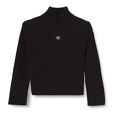 Calvin jeans kvinnors plus etikett tjock tröja pullover, Svart, XL Calvin jeans kvinnors plus etikett tjock tröja pullover, Svart, XL