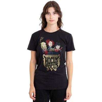 Disney dam Hocus Pocus Sanderson Sisters Cooking Up A Potion Ladies T Shirt, Black T-tröja Disney dam Hocus Pocus Sanderson Sisters Cooking Up A Potion Ladies T Shirt, Black T-tröja