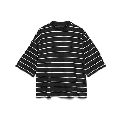 VERO MODA Vmmolly 3/4 Top Ga JRS Noos, svart, M VERO MODA Vmmolly 3/4 Top Ga JRS Noos, svart, M