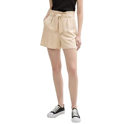 TOM TAILOR Denim dam paperbag avslappnad passform shorts med knytbälte, 14460 – Light Breeze, XL TOM TAILOR Denim dam paperbag avslappnad passform shorts med knytbälte, 14460 – Light Breeze, XL