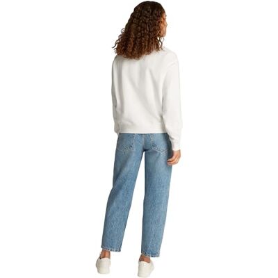 Tommy Hilfiger REG SCRIPT TRÖJA WW0WW45430, vit, M, Vit (Ecru), M Tommy Hilfiger REG SCRIPT TRÖJA WW0WW45430, vit, M, Vit (Ecru), M