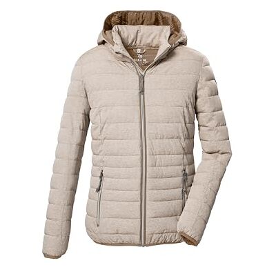 G.I.G.A. DX dam quiltad jacka/casual funktionell jacka i dunlook med dragkedja huva Uyaka, ljus sand, 48, 28041-000 G.I.G.A. DX dam quiltad jacka/casual funktionell jacka i dunlook med dragkedja huva Uyaka, ljus sand, 48, 28041-000