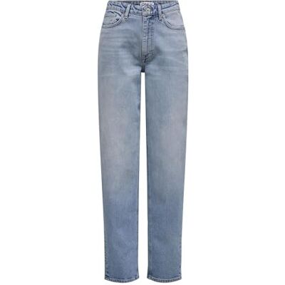 ONLY Onljuicy Hw Mom Rea365 DNM Noos, Mellanblå denim, 28W x 34L ONLY Onljuicy Hw Mom Rea365 DNM Noos, Mellanblå denim, 28W x 34L