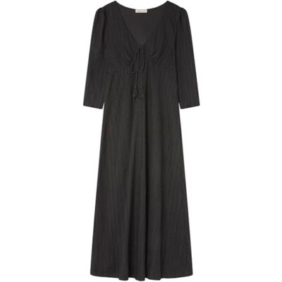 Springfield dam Black Crochet Midi Dress Klänning Springfield dam Black Crochet Midi Dress Klänning