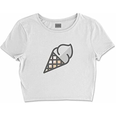 Bona Basics , Digitalt tryck, bas-t-shirt för kvinnor, 100% bomull, vit, avslappnad, damtoppar, storlek: L, Vitt och blått Bona Basics , Digitalt tryck, bas-t-shirt för kvinnor, 100% bomull, vit, avslappnad, damtoppar, storlek: L, Vitt och blått