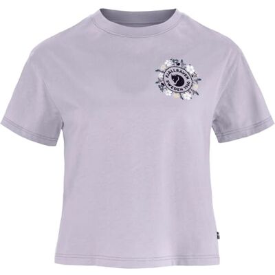 Fjällräven Dam Fjällblomster Logo T-shirt, Lavender Mist, M, Lavender Mist, M Fjällräven Dam Fjällblomster Logo T-shirt, Lavender Mist, M, Lavender Mist, M
