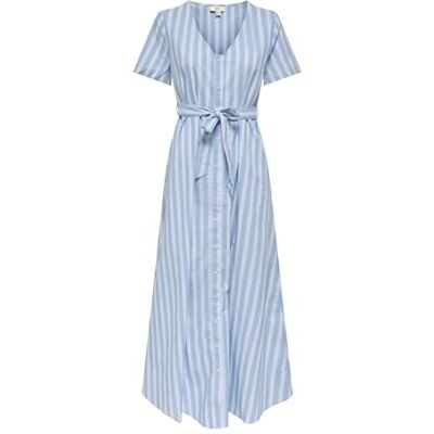 JDY mio S/S maxi skjorta klänning WVN dia, För evigt blå, XXL JDY mio S/S maxi skjorta klänning WVN dia, För evigt blå, XXL