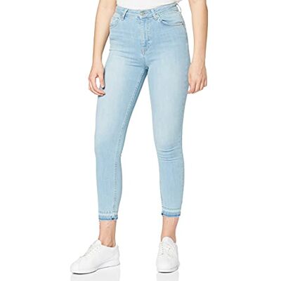 NA-KD Dam Skinny High Waist öppen fåll jeans NA-KD Dam Skinny High Waist öppen fåll jeans