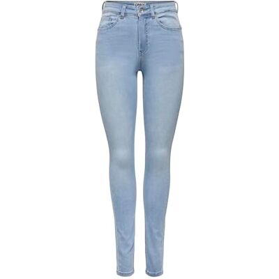 ONLY Onllulu Hw Skinny Push Up Box, Ljusblå denim, XS / 32L ONLY Onllulu Hw Skinny Push Up Box, Ljusblå denim, XS / 32L
