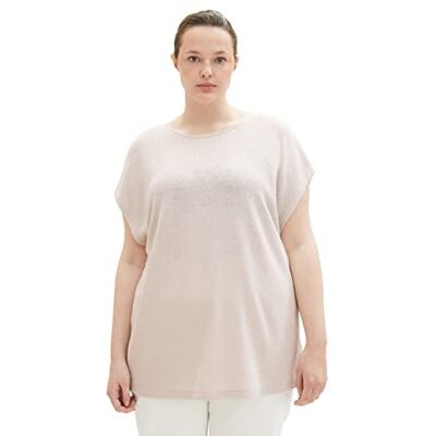 TOM TAILOR dam-t-shirt, topp med slitsar, 16339-moln grå, 44 SE/L TOM TAILOR dam-t-shirt, topp med slitsar, 16339-moln grå, 44 SE/L
