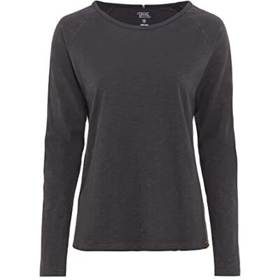 camel active dam Grundläggande långärmad T-shirt med rund hals av ren bomull Tröja camel active dam Grundläggande långärmad T-shirt med rund hals av ren bomull Tröja