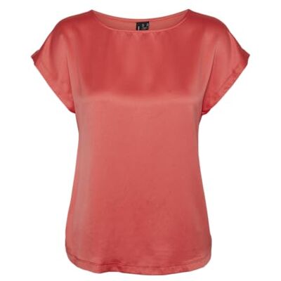 VERO MODA dam Vmmerle Mix WVN Ga Noos Top, Cayenne, M VERO MODA dam Vmmerle Mix WVN Ga Noos Top, Cayenne, M