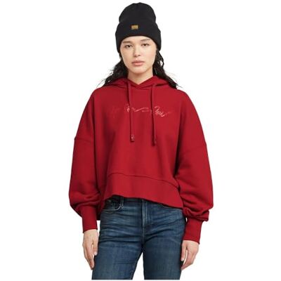 G-STAR RAW G-Script Ovs-huvtröja dam, Röd (Baron D25168-d562-1828), M G-STAR RAW G-Script Ovs-huvtröja dam, Röd (Baron D25168-d562-1828), M