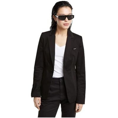 G-STAR RAW Classic Fitted Blazer, Svart (Dk Black D25208-d715-6484), XS G-STAR RAW Classic Fitted Blazer, Svart (Dk Black D25208-d715-6484), XS