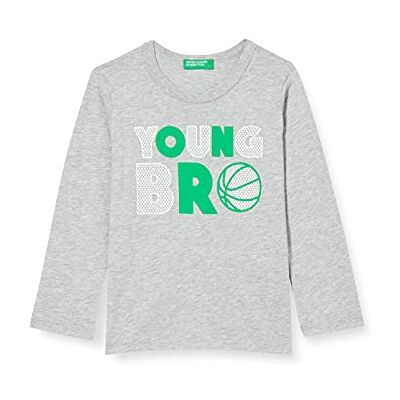 United T-shirt för flickor, Melange Light Grey 501, 82 United T-shirt för flickor, Melange Light Grey 501, 82