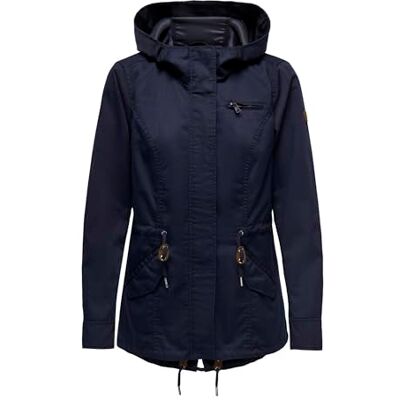ONLY Onllorca Canvas parkas CC OTW Übergangsjacka dam, Färg: blå, M ONLY Onllorca Canvas parkas CC OTW Übergangsjacka dam, Färg: blå, M