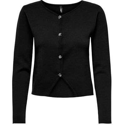 ONLY Onlscarlett Ls Button cardigan KNT, svart, XL ONLY Onlscarlett Ls Button cardigan KNT, svart, XL